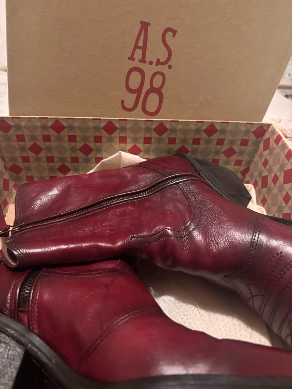 A.S.98 Women’s Clinton boot (like new) in Whisky. Smoke free home. Size 41.